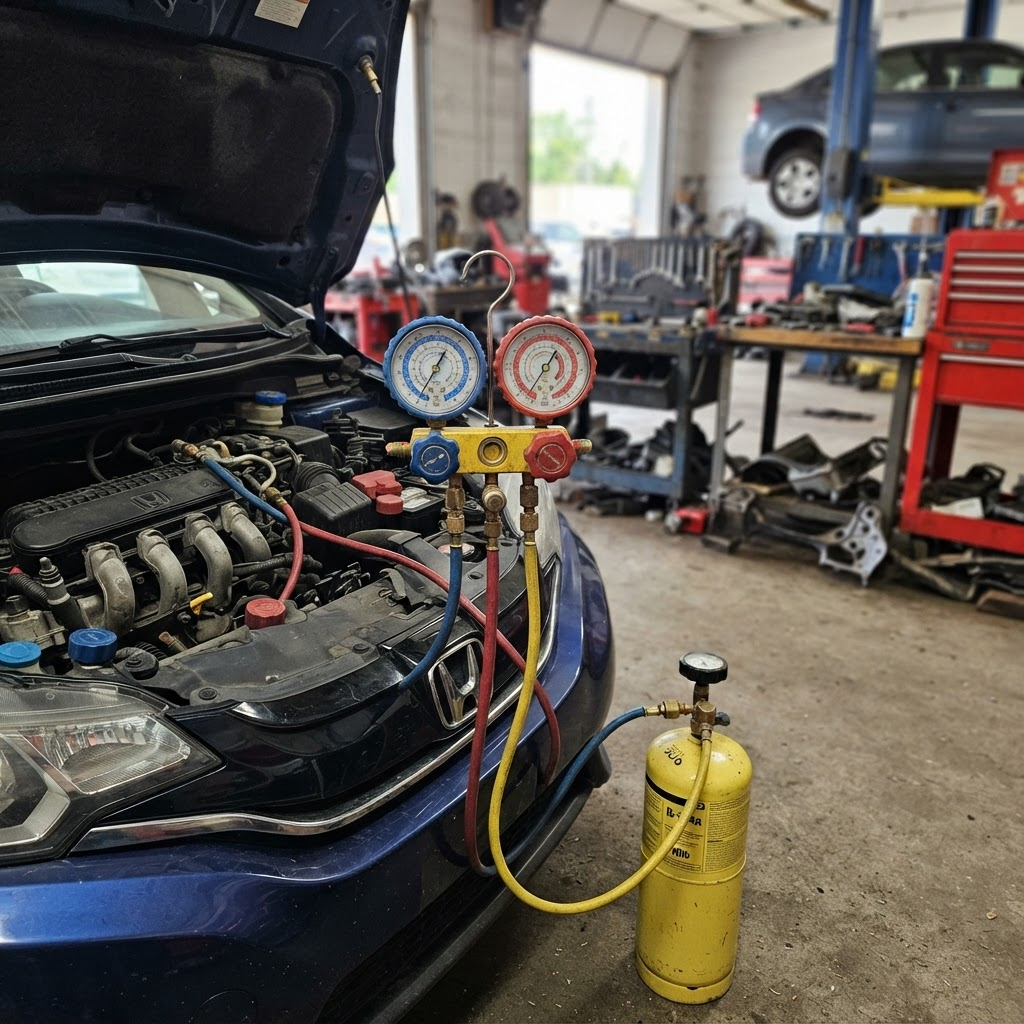 Air conditioning charging equipment and gauges